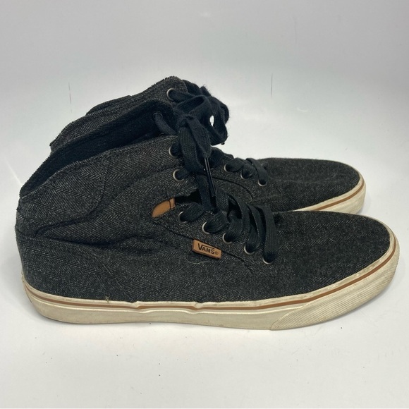 Vans Men’s Hightop trainers dark gray size 9 - Picture 1 of 7